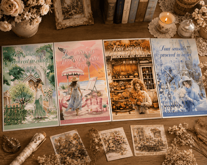 Four Seasons Vintage Sticker Book