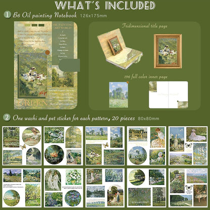 Green Vintage Stationery Gift Box Set