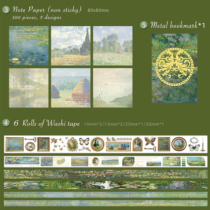 Green Vintage Stationery Gift Box Set