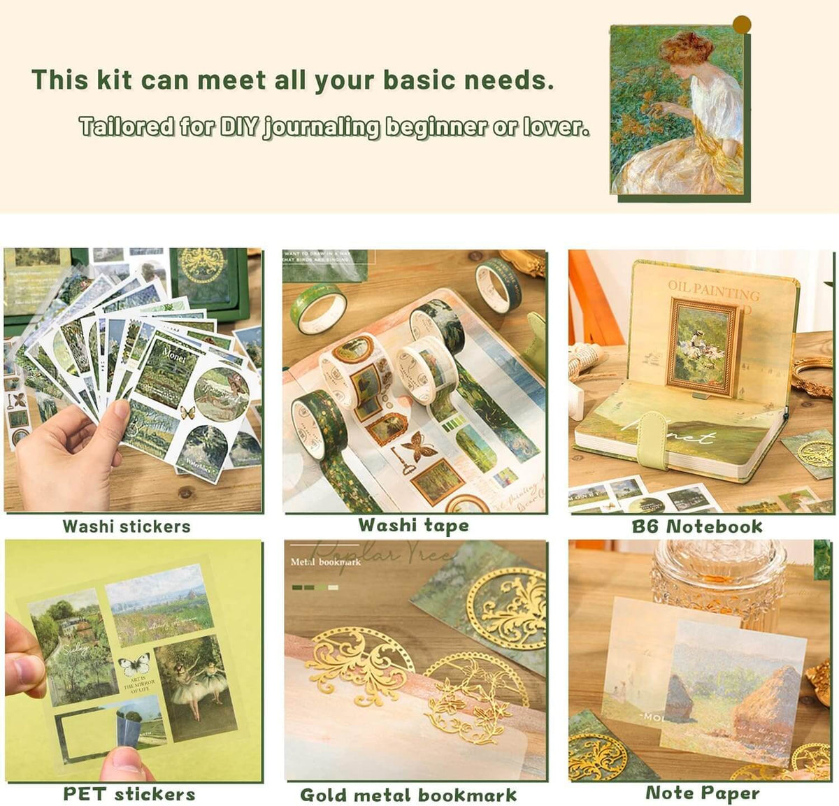 Green Vintage Stationery Gift Box Set