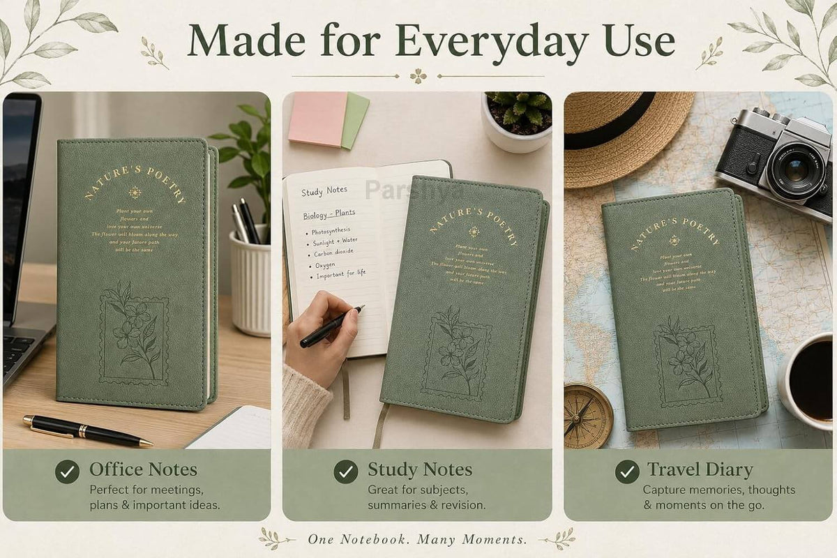 Nature’s Poetry Diary Notebook with Pen