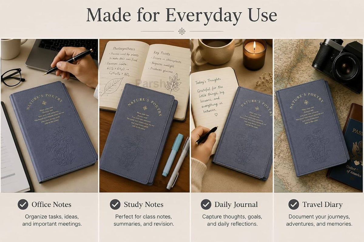 Nature’s Poetry Diary Notebook with Pen