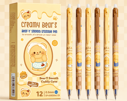 Creamy Bear's Bear-Y Smooth Erasable Gel Pen Set