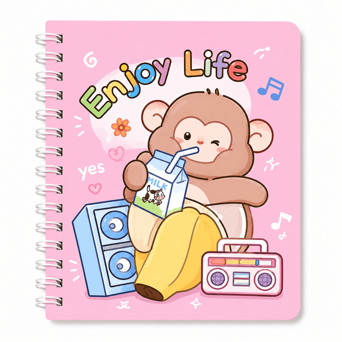 Cute Cartoon Monkey Pocket Size Writing Journal