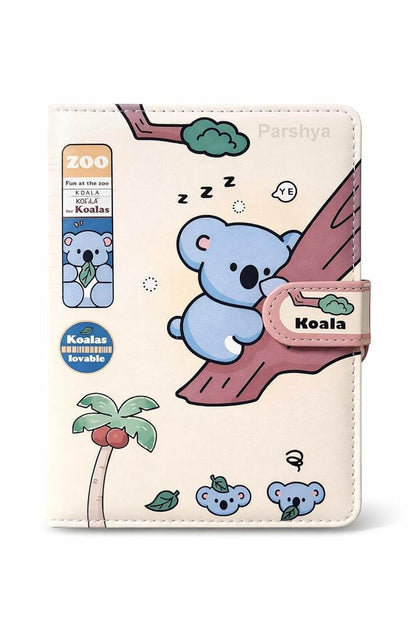 Cute Animal Magnetic Lock Diary Notebook