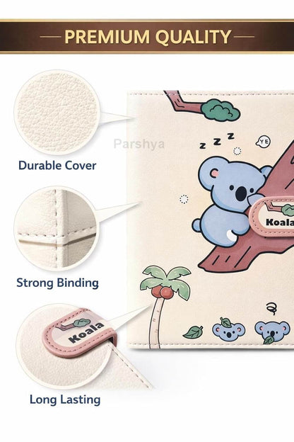 Cute Animal Magnetic Lock Diary Notebook