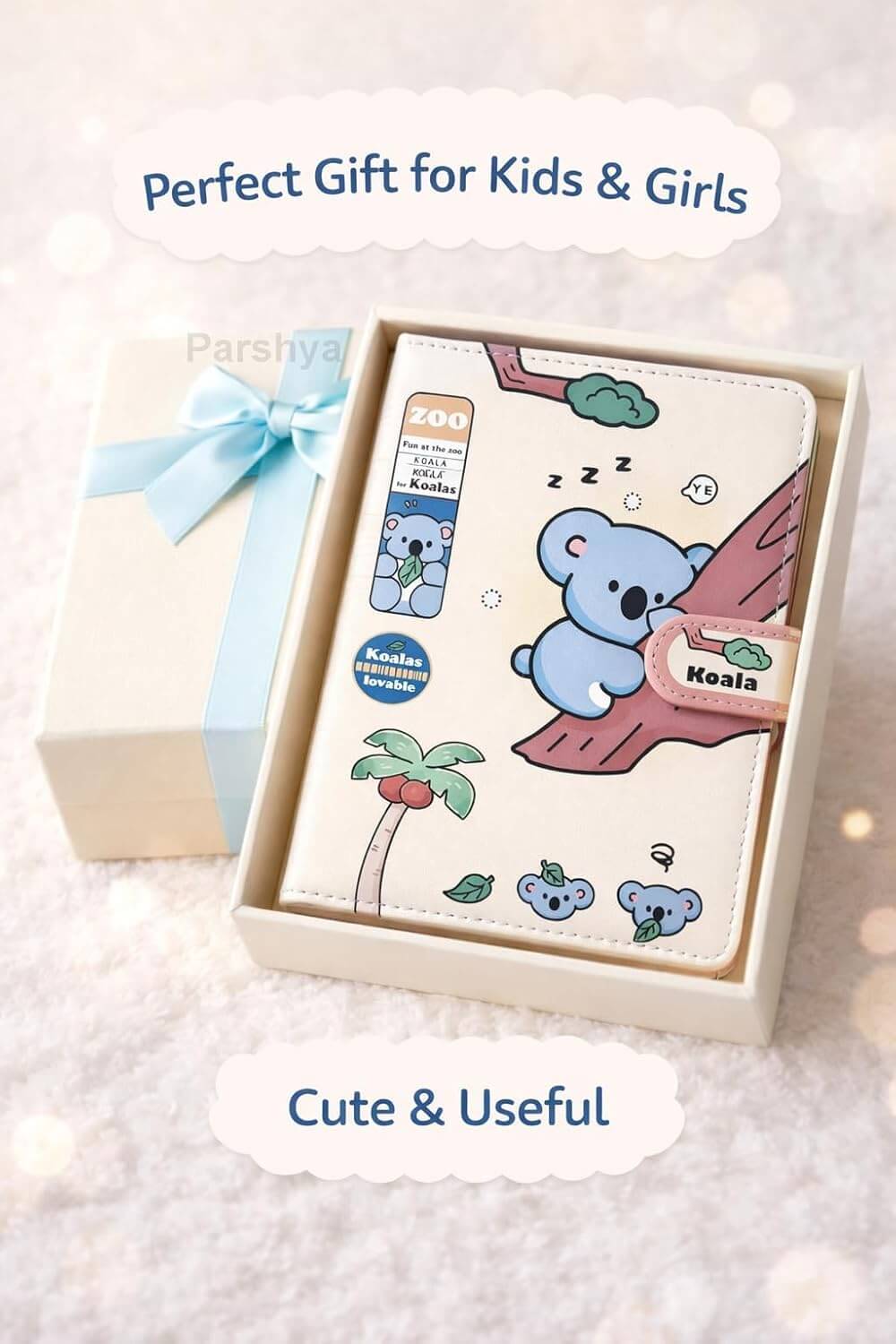 Cute Animal Magnetic Lock Diary Notebook