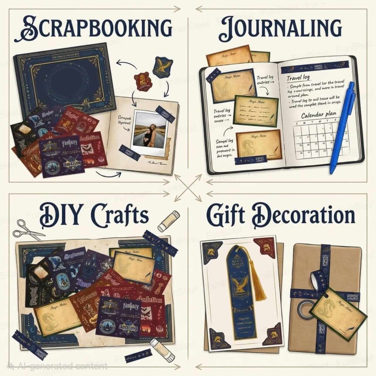 Blue Magic Maker DIY Fantasy Journal Gift Box Set