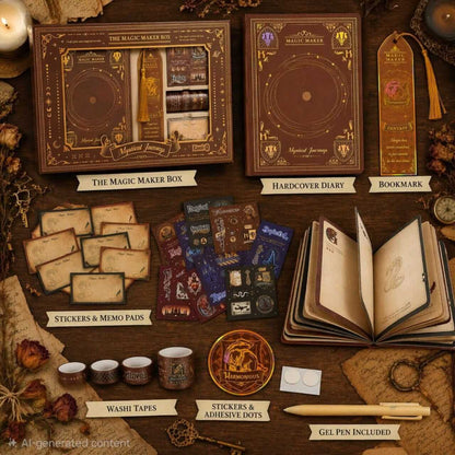 Brown Magic Maker Journal Gift Set