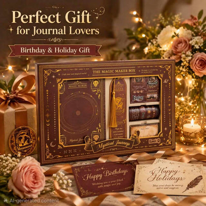 Brown Magic Maker Journal Gift Set