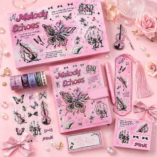 Premium Butterfly Magnetic Diary Gift Set