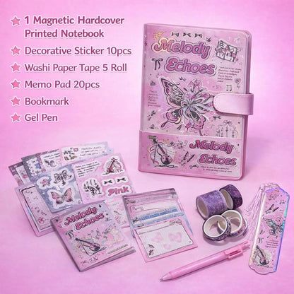 Premium Butterfly Magnetic Diary Gift Set