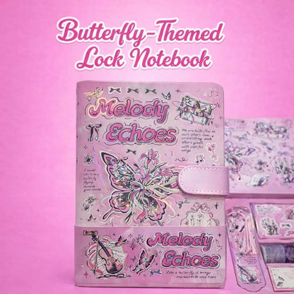 Premium Butterfly Magnetic Diary Gift Set
