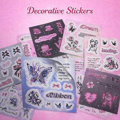 Premium Butterfly Magnetic Diary Gift Set