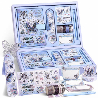 Premium Butterfly Magnetic Diary Gift Set