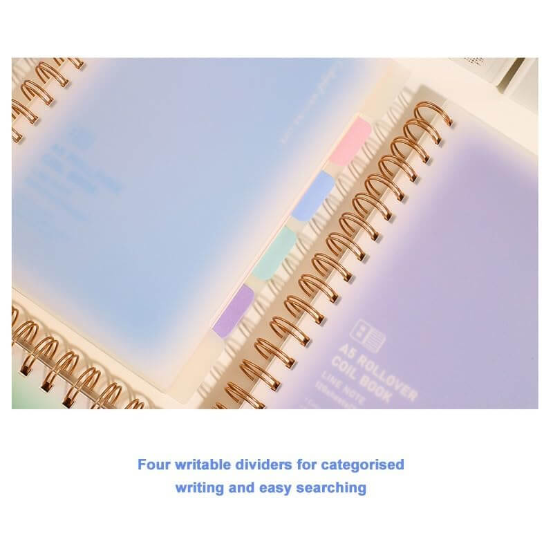 Multicolor Spiral Notebook Set