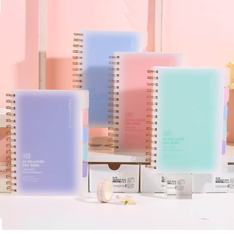 Multicolor Spiral Notebook Set