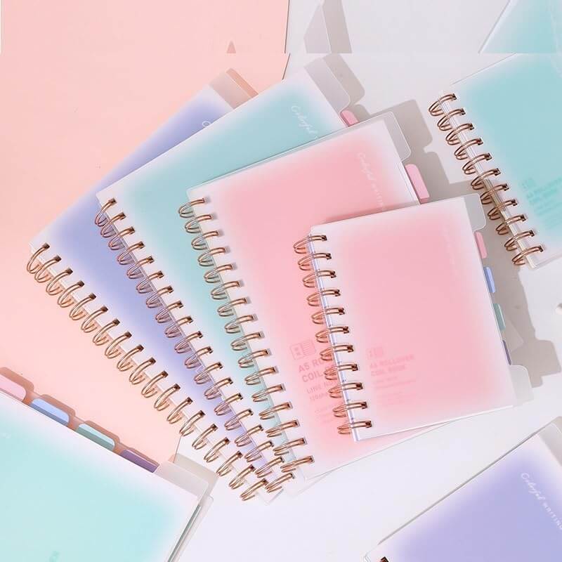 Multicolor Spiral Notebook Set