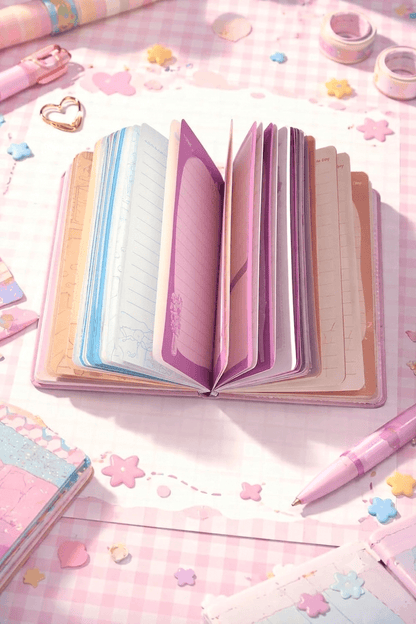 Cute Kawaii PU Leather Diary Notebook with Magnetic Closure