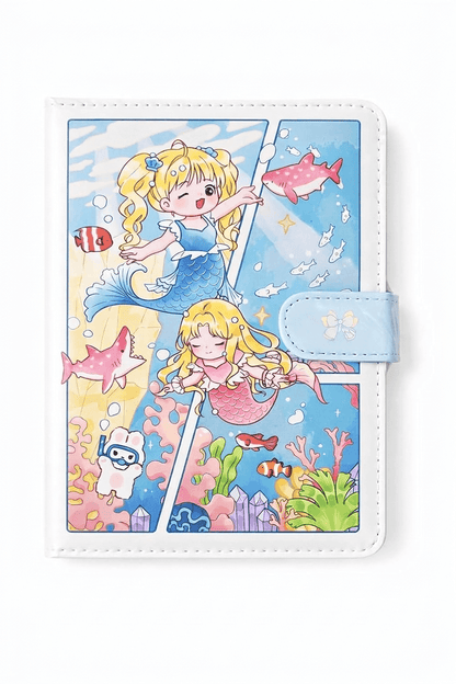 Cute Kawaii PU Leather Diary Notebook with Magnetic Closure
