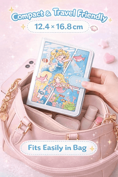 Cute Kawaii PU Leather Diary Notebook with Magnetic Closure