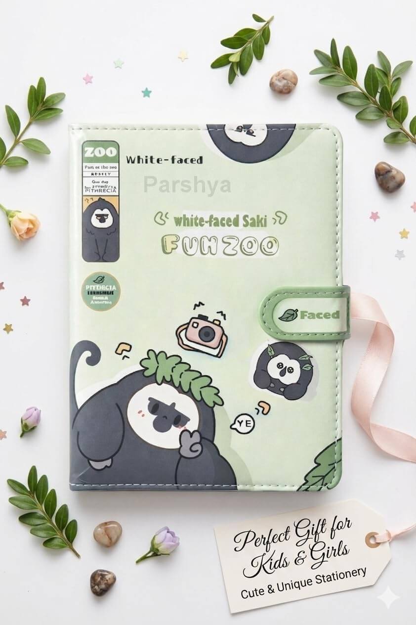 Cute Animal Magnetic Lock Diary Notebook