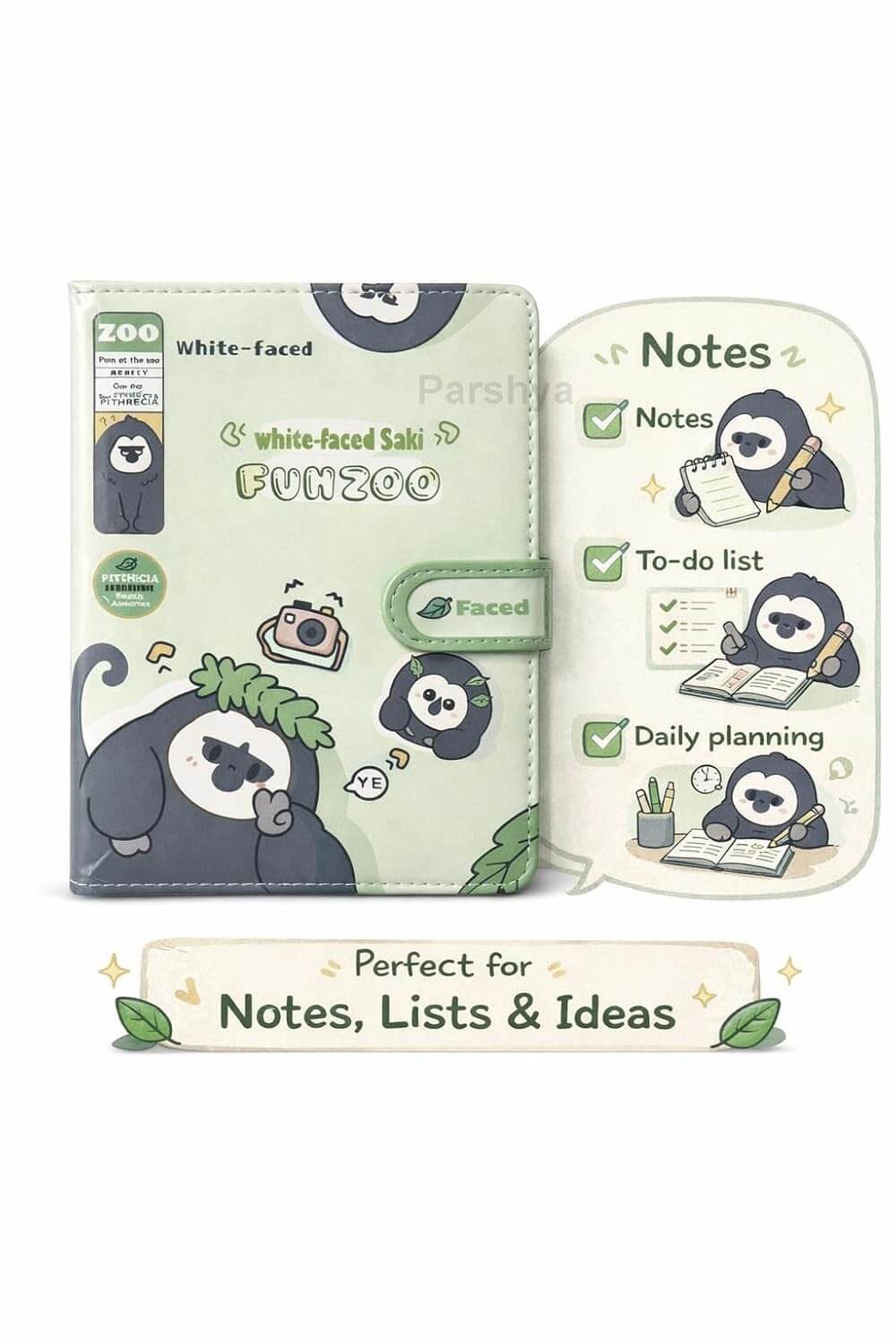 Cute Animal Magnetic Lock Diary Notebook