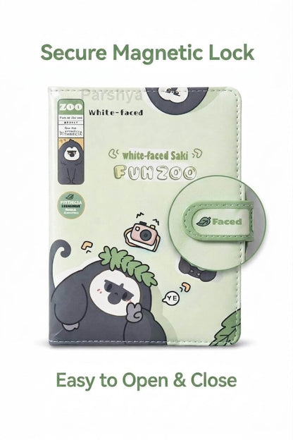 Cute Animal Magnetic Lock Diary Notebook