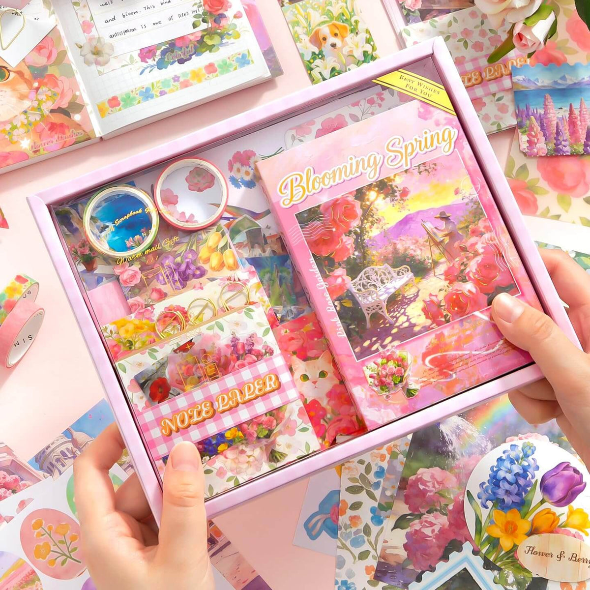Blooming Spring  Vintage Scrapbook Kit