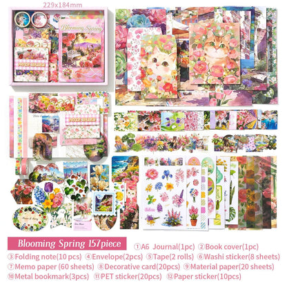 Blooming Spring  Vintage Scrapbook Kit