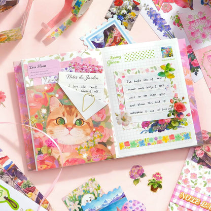 Blooming Spring  Vintage Scrapbook Kit