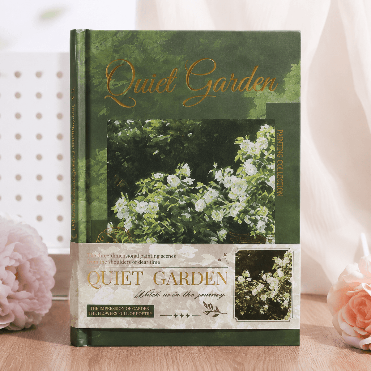 Quiet Garden Hardcover Journal Notebook