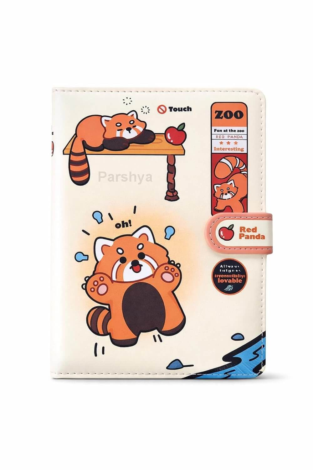 Cute Animal Magnetic Lock Diary Notebook