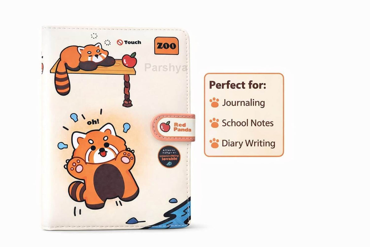 Cute Animal Magnetic Lock Diary Notebook