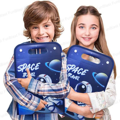 Space Travel  File Folder with Button Lock and Handle.