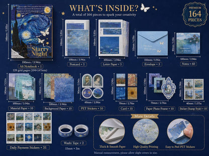 Starry Night Journal Scrapbook Kit