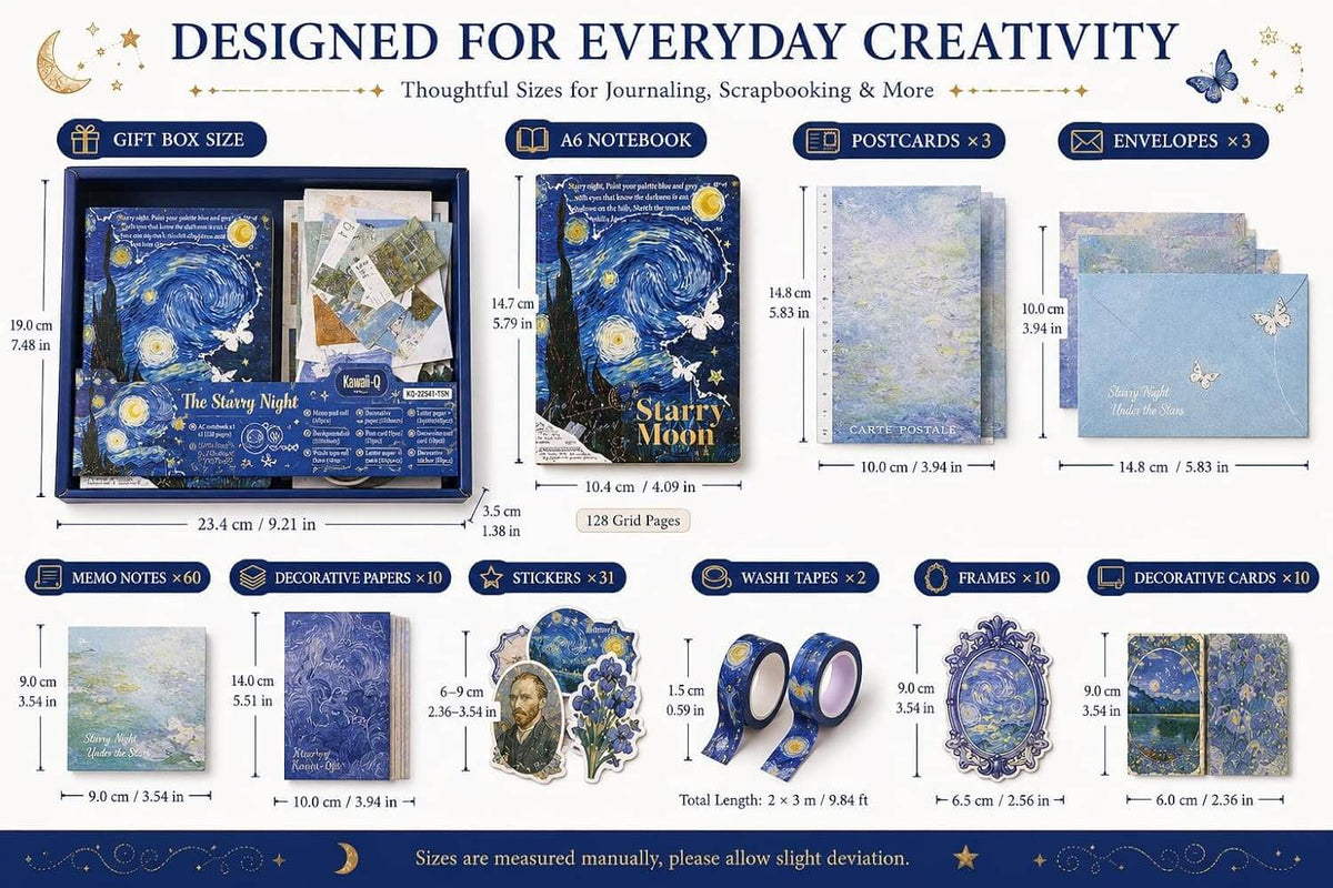 Starry Night Journal Scrapbook Kit