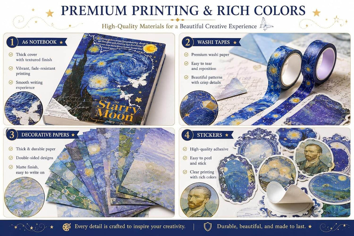 Starry Night Journal Scrapbook Kit