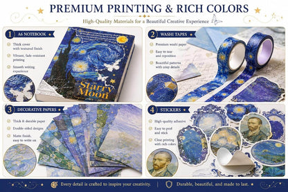 Starry Night Journal Scrapbook Kit