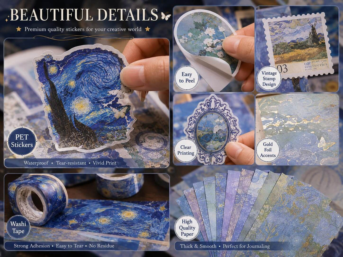 Starry Night Journal Scrapbook Kit
