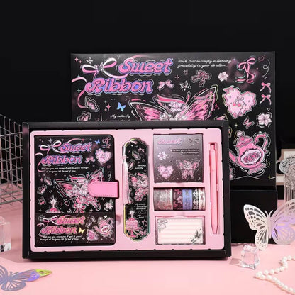 Premium Butterfly Magnetic Diary Gift Set