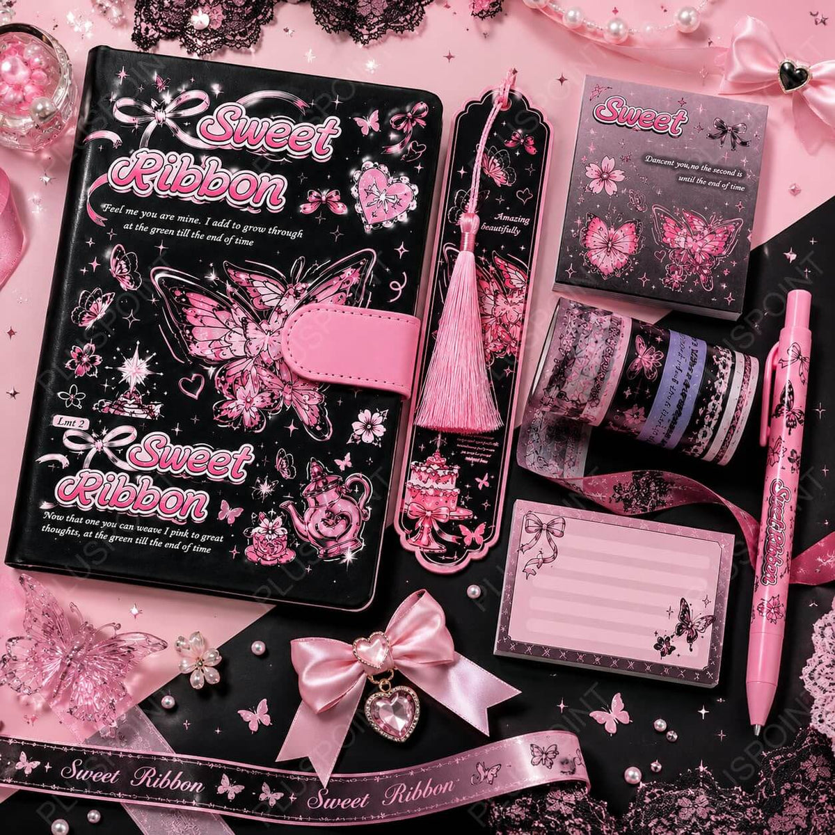 Premium Butterfly Magnetic Diary Gift Set