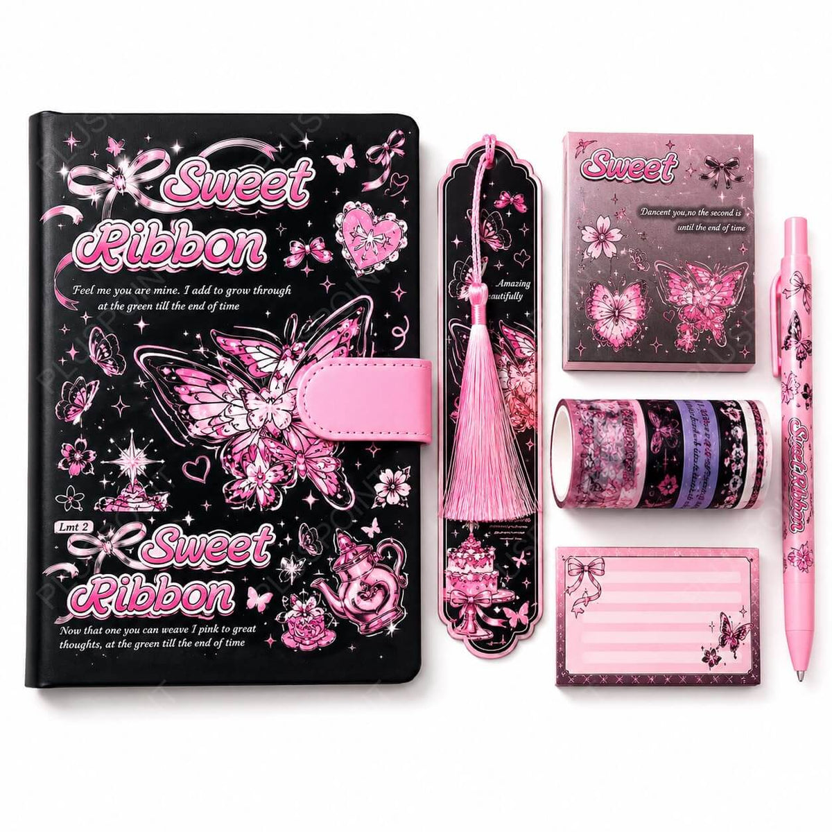 Premium Butterfly Magnetic Diary Gift Set