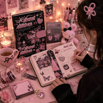 Premium Butterfly Magnetic Diary Gift Set