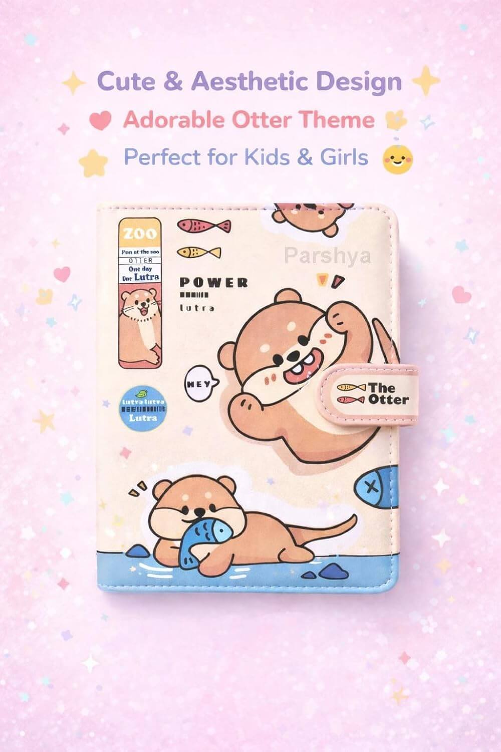 Cute Animal Magnetic Lock Diary Notebook