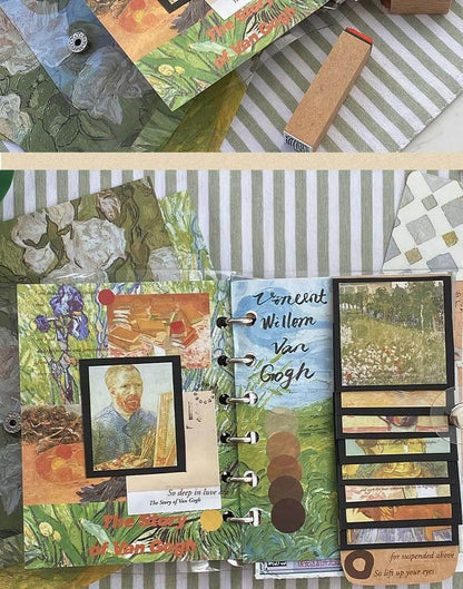 Vincent Van Gogh Vintage Aesthetic Scrapbook Kit