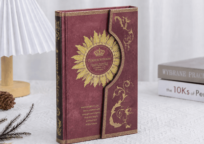 Vintage Sunflower Hardcover Journal with Magnetic Flap Closure