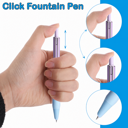 Nebula Aurora Gel Pen Set – 2 with 6 Black Ink Refills