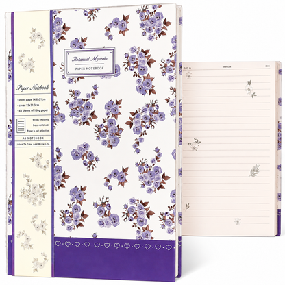 Botanical Floral Hardcover Writing Notebook