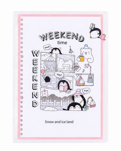 Cute Cartoon Snow and Ice Land Design Diary